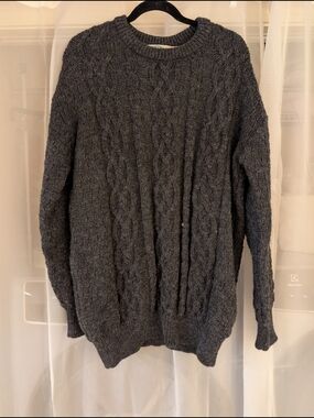 Grey Wool Sweater From Ireland